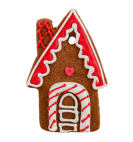 Cookie rotes Schokoladenhaus